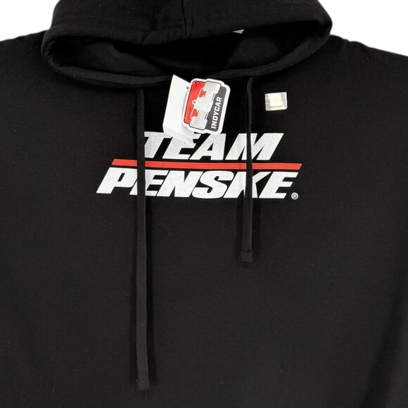 Team Penske IndyCar Men's Black Fleece Graphic Logo Hoodie Sweatshirt Small NWT - Picture 5 of 11